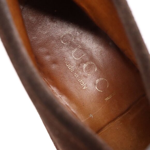 Gucci Brown Suede Horsebit Slip On Ankle Boots Mens Size 9 D(Med) Shoes - Picture 8 of 16